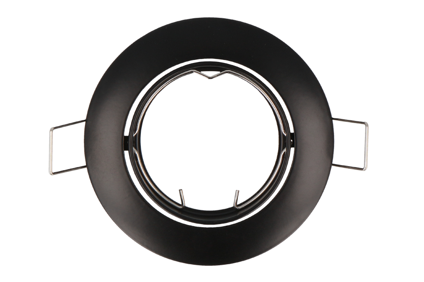 Spot encastrable LED line PRIME rond orientable noir IP20