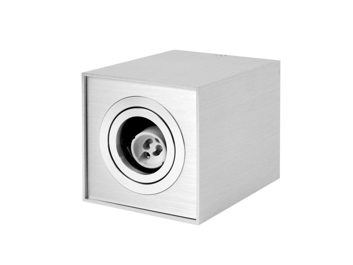 Spot en saillie LED line PRIME CUBO carré argent IP20