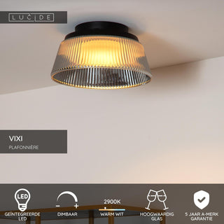 VIXI - Ceiling light - Ø 35 cm - LED Dimmable - 1x17.6W 2900K - Smoke