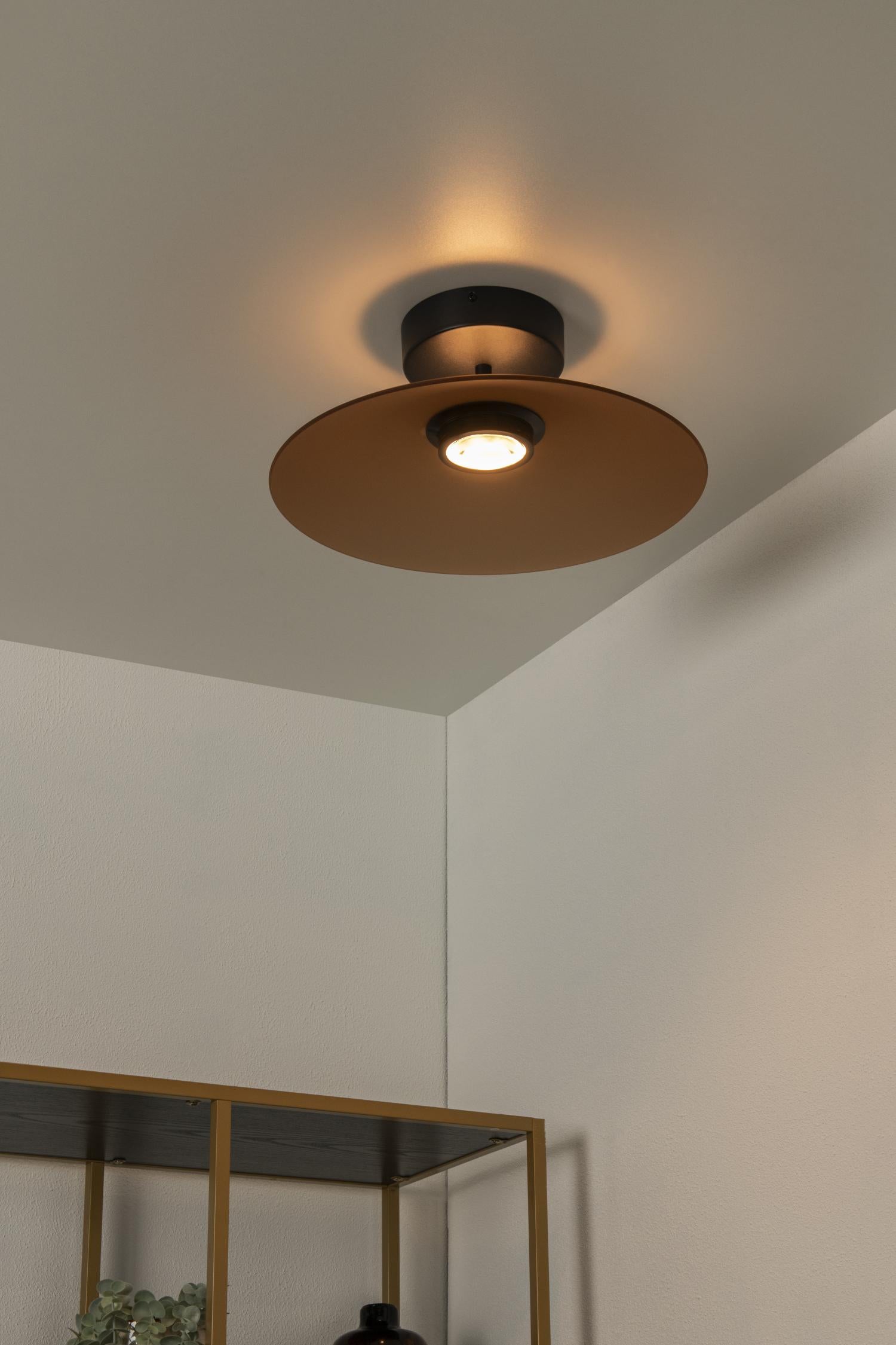 MENGA - Plafonnier - Ø 40 cm - LED Dimmable - 1x11W 2700K - Ambre