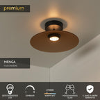 MENGA - Ceiling light - Ø 40 cm - LED Dimmable - 1x11W 2700K - Amber