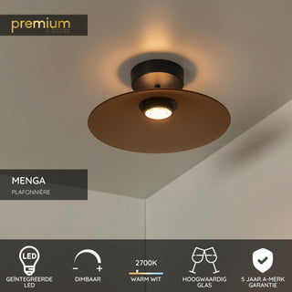 MENGA - Ceiling light - Ø 40 cm - LED Dimmable - 1x11W 2700K - Amber