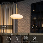SINGALA - Hanglamp - Ø 30 cm - 1xE27 - Mat Goud / Messing