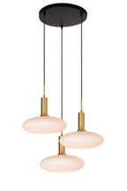SINGALA - Hanglamp - Ø 55 cm - 3xE27 - Mat Goud / Messing