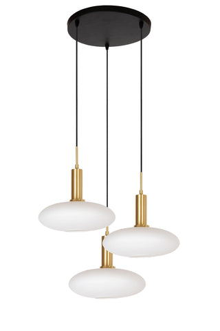 SINGALA - Hanglamp - Ø 55 cm - 3xE27 - Mat Goud / Messing