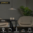 MENGA - Suspension - Ø 40 cm - LED Dimmable - 1x11W 2700K - Opale