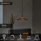 MENGA - Suspension - Ø 40 cm - LED Dimmable - 1x11W 2700K - Ambre
