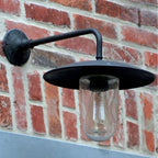 Applique d'extérieur Elébase Wall 90°, nickel brossé
