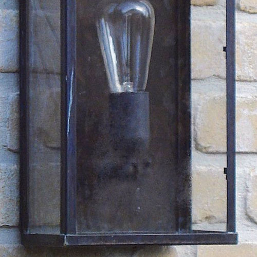 Wandlamp buiten Vitrine Petite Torch, geborsteld nikkel