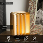 TURBIN - Lampe de table - Ø 10,6 cm - LED - 1x5W 3000K - Or mat / Laiton