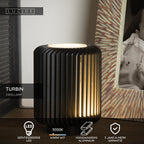 TURBIN - Lampe de table - Ø 10,6 cm - LED - 1x5W 3000K - Noir