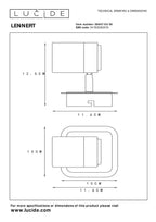 LENNERT - Spot plafonnier - LED Var. - GU10 - 1x5W 3000K - Noir