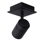 LENNERT - Spot plafonnier Salle de bain - LED Var. - GU10 - 1x5W 3000K - IP44 - Noir