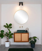 LENNERT - Plafondspot Badkamer - LED Dimb. - GU10 - 4x5W 3000K - IP44 - Zwart