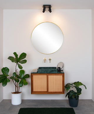 LENNERT - Plafondspot Badkamer - LED Dimb. - GU10 - 4x5W 3000K - IP44 - Zwart