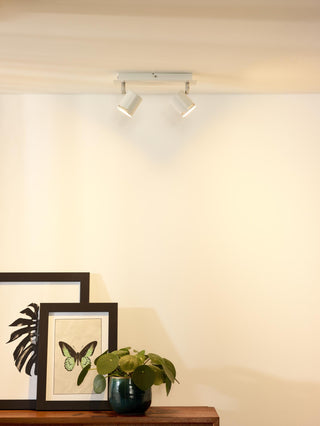 RILOU - Spot plafonnier - LED Var. - GU10 - 2x5W 3000K - Blanc