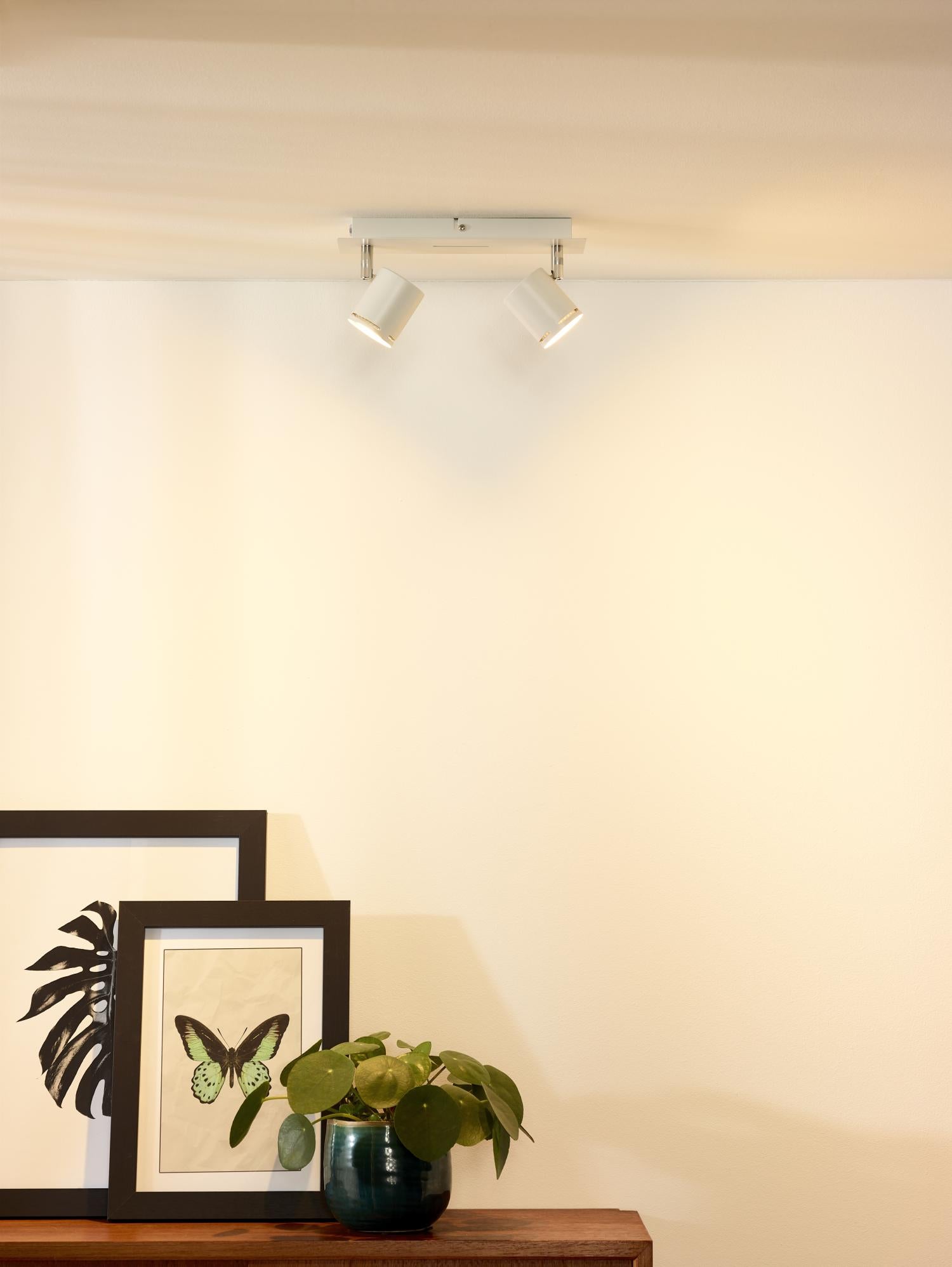 RILOU - Spot plafonnier - LED Var. - GU10 - 2x5W 3000K - Blanc