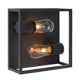CARLYN - Plafonnier Salle de bain - 2xE14 - IP54 - Noir
