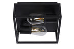 CARLYN - Plafonnier Salle de bain - 2xE14 - IP54 - Noir