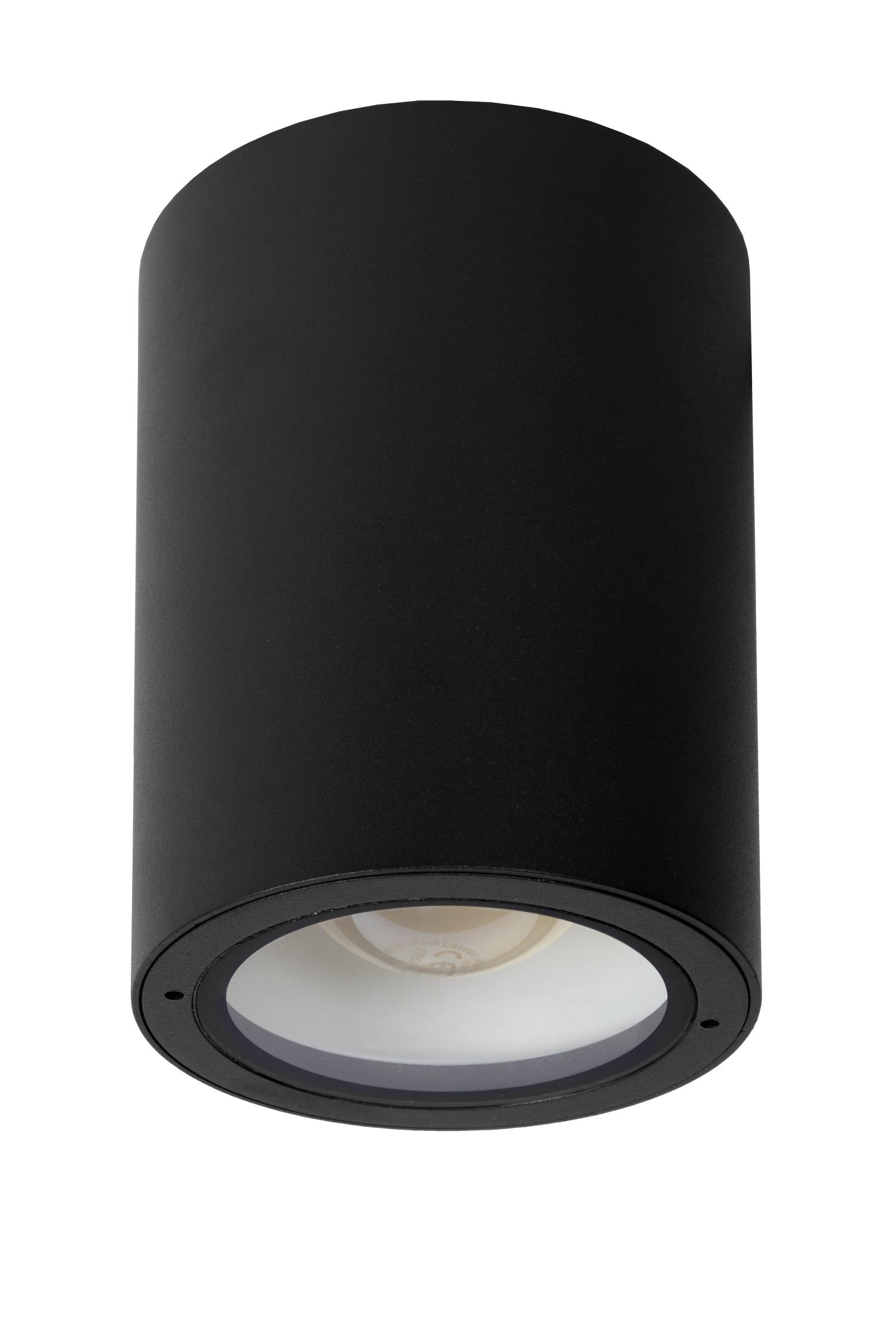 VOLANTIS - Spot plafonnier Intérieur/Extérieur - Ø 10,8 cm - 1xE27 - IP54 - Noir