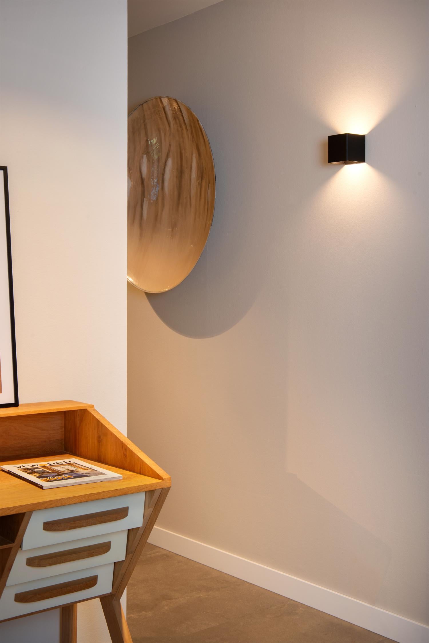VERTIGO - Oplaadbare Wandlamp Binnen/Buiten - Accu/Batterij - LED Dimb. - 1x6W 2700K - IP54 - Bewegingssensor - Magnetisch - Zwart