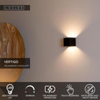 VERTIGO - Oplaadbare Wandlamp Binnen/Buiten - Accu/Batterij - LED Dimb. - 1x6W 2700K - IP54 - Bewegingssensor - Magnetisch - Zwart
