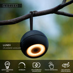 LUNEX - Rechargeable wall light Indoor/Outdoor - Battery - LED Dimmable - 1x2W 3000K - IP54 - Magnetic - Black