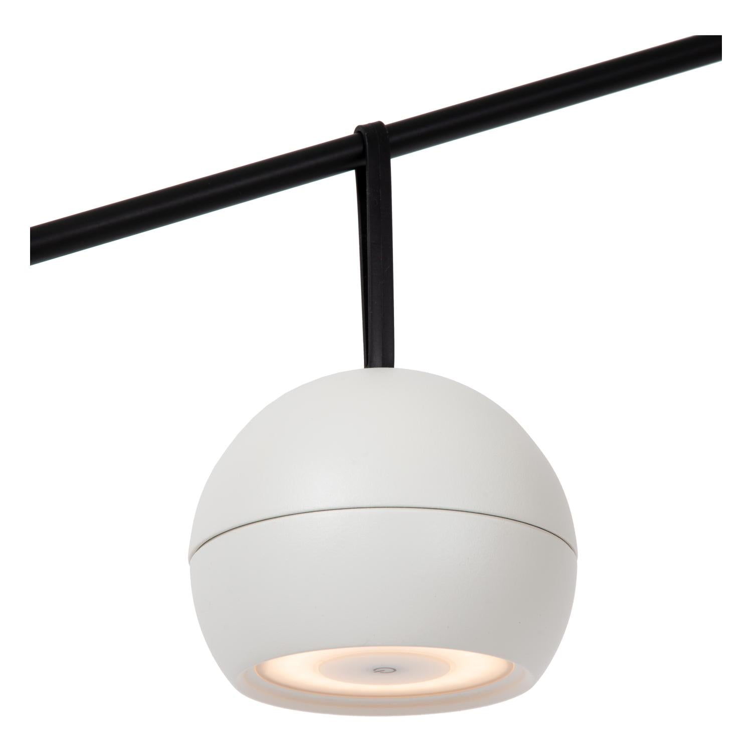 LUNEX - Applique murale rechargeable Intérieur/Extérieur - Batterie/Pile - LED Var. - 1x2W 3000K - IP54 - Magnétique - Blanc