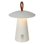 LA DONNA - Lampe de table rechargeable Intérieur/Extérieur - Batterie/Pile - Ø 19,7 cm - LED 3 StepDim - 1x2W 2700K - IP54 - Blanc