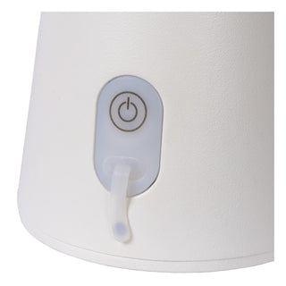 LA DONNA - Lampe de table rechargeable Intérieur/Extérieur - Batterie/Pile - Ø 19,7 cm - LED 3 StepDim - 1x2W 2700K - IP54 - Blanc
