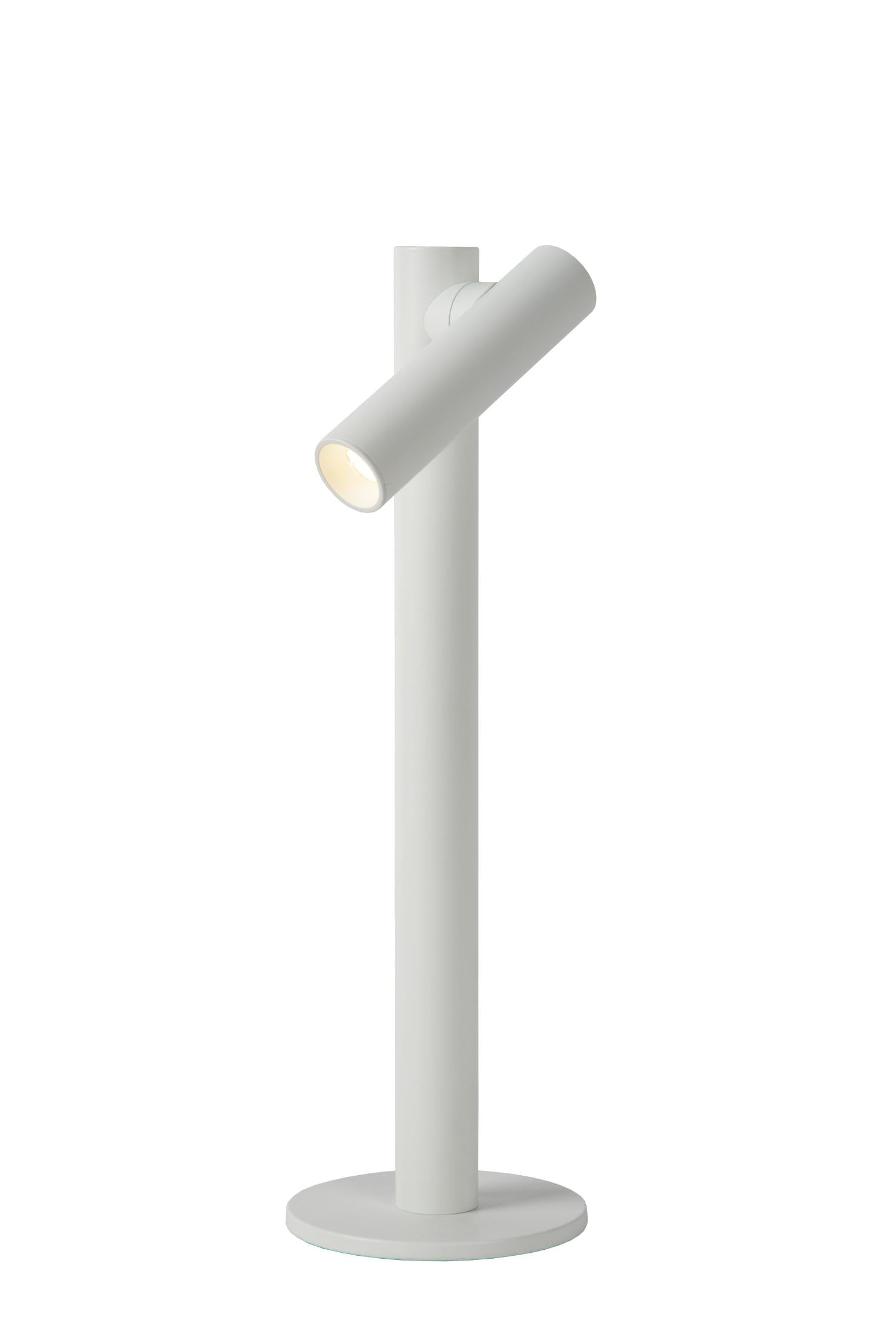 ANTRIM - Lampe de bureau rechargeable Intérieur/Extérieur - Batterie/Pile - LED Var. - 1x2,2W 2700K - IP54 - Avec station de charge sans fil - Blanc