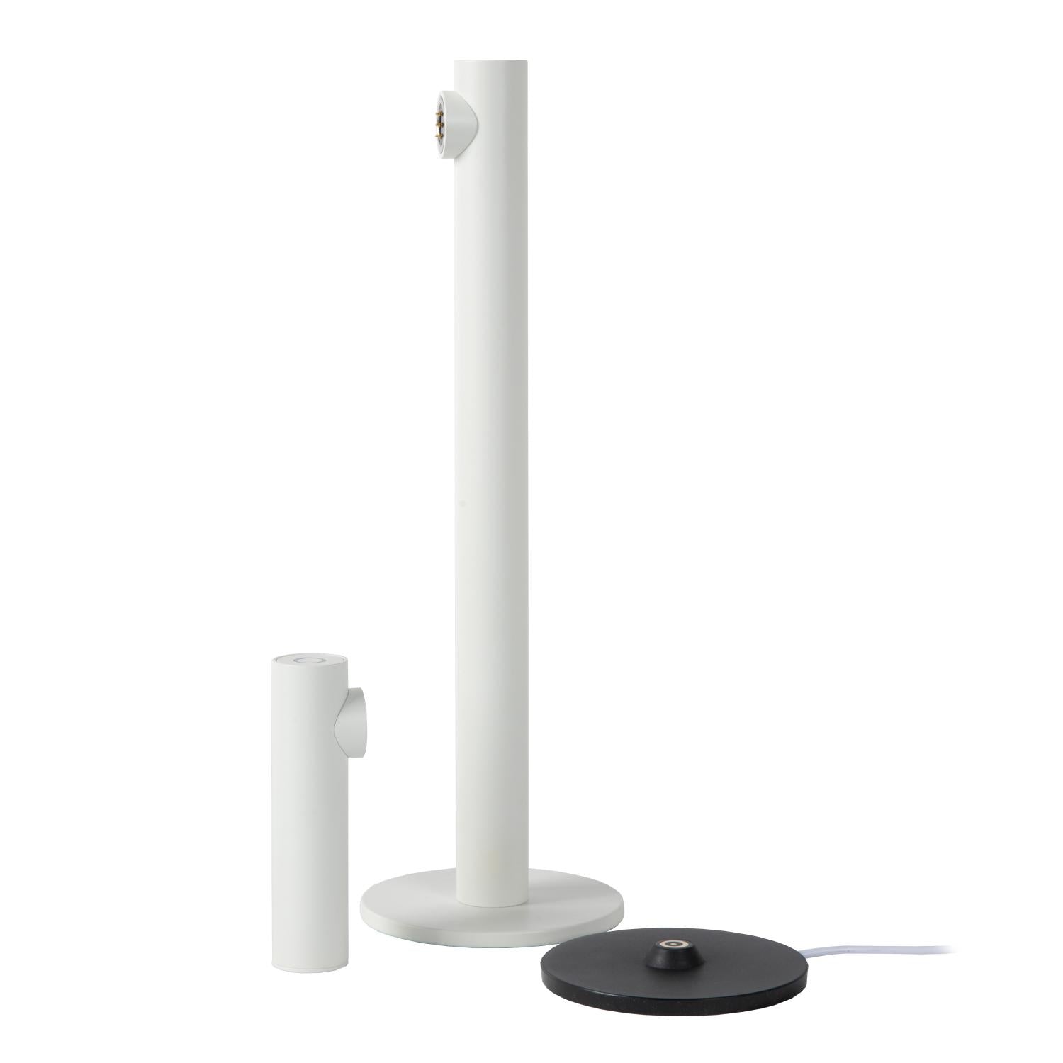 ANTRIM - Lampe de bureau rechargeable Intérieur/Extérieur - Batterie/Pile - LED Var. - 1x2,2W 2700K - IP54 - Avec station de charge sans fil - Blanc