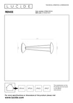 RENEE - Oplaadbare Tafellamp Binnen/Buiten - Accu/Batterij - Ø 12,3 cm - LED Dim to warm - 1x2,2W 2700K/3000K - IP54 - Met draadloos oplaadstation - Wit