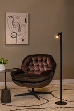 ANTRIM - Liseuse rechargeable Intérieur/Extérieur - Batterie/Pile - LED Var. - 1x2,2W 2700K - IP54 - Avec station de charge sans fil - Noir