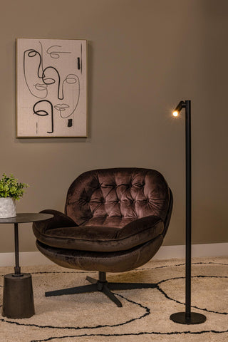 ANTRIM - Liseuse rechargeable Intérieur/Extérieur - Batterie/Pile - LED Var. - 1x2,2W 2700K - IP54 - Avec station de charge sans fil - Noir