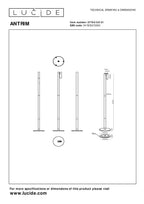 ANTRIM - Oplaadbare Leeslamp Binnen/Buiten - Accu/Batterij - LED Dimb. - 1x2,2W 2700K - IP54 - Met draadloos oplaadstation - Wit