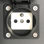 POWERPOINT - Buitenstopcontact zuil - Stopcontacten met penaarde - Type E -  FR, BE, POL, SVK & CZE norm - Ø 10 cm - IP44 ? Antraciet
