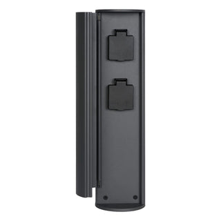 POWERPOINT - Colonne de prise extérieure - Prises avec terre latérale - Type F - EUR/RUS standaard - Ø 10 cm - IP44 ? Anthracite