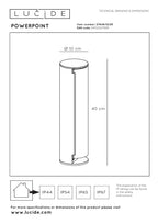 POWERPOINT - Colonne de prise extérieure - Prises avec terre latérale - Type F - EUR/RUS standaard - Ø 10 cm - IP44 ? Anthracite