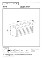 DIMO - Wandlamp Binnen/Buiten - 1xE27 - IP54 - Antraciet