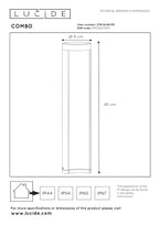 COMBO - Pedestal light - Ø 9 cm - LED - 1x9W 3000K - IP54 - Black