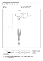 SPIKE - Garden spot - Ø 6.5 cm - LED Dimmable - GU10 - 1x5W 3000K - IP54 - Black