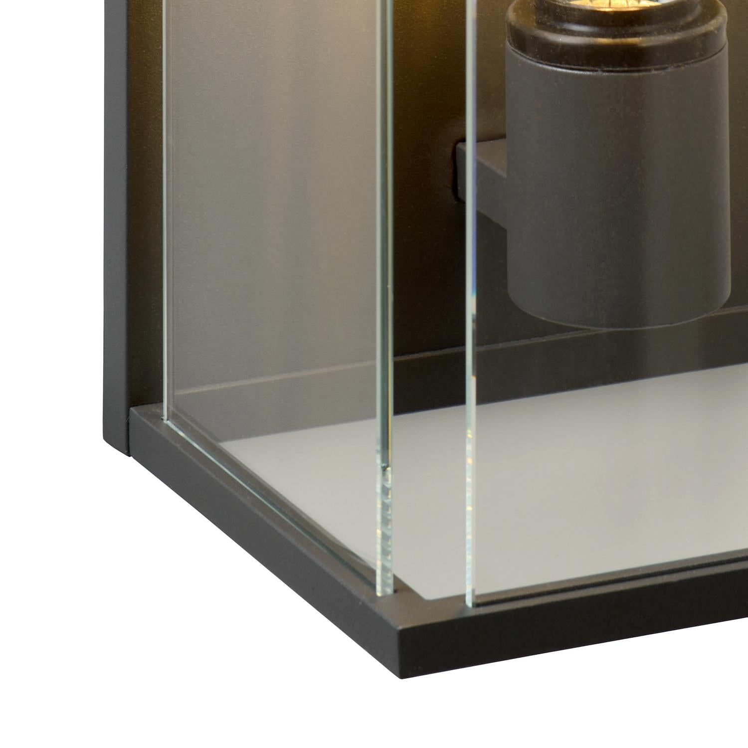 CLAIRE - Wandlamp Binnen/Buiten - 1xE27 - IP54 - Antraciet