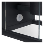 CLAIRE - Wandlamp Binnen/Buiten - 1xE27 - IP54 - Beweging & dag/nacht sensor - Antraciet