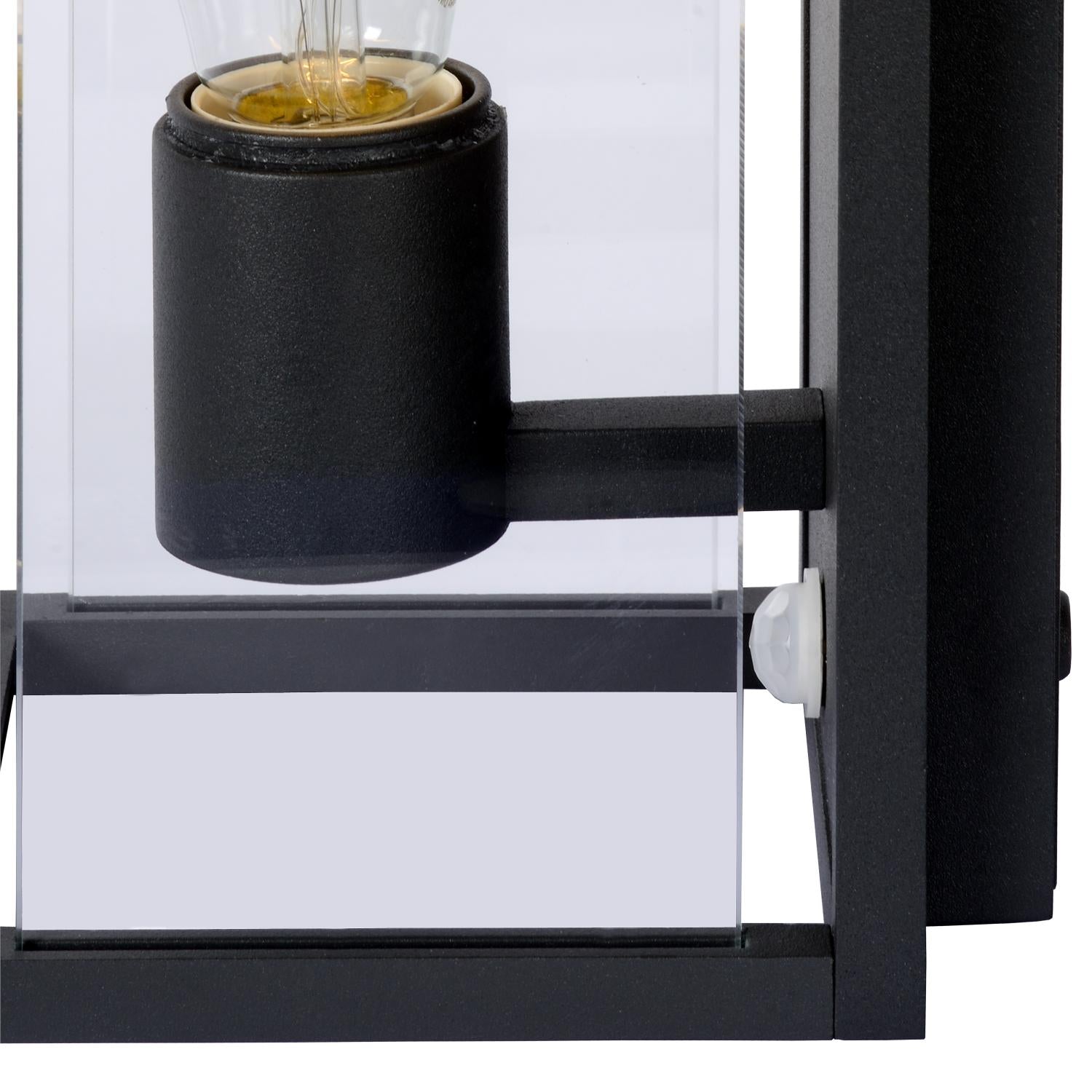 CLAIRE - Wandlamp Binnen/Buiten - 1xE27 - IP54 - Beweging & dag/nacht sensor - Antraciet