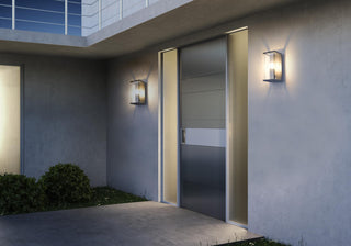 CLAIRE - Wandlamp Binnen/Buiten - 1xE27 - IP54 - Beweging & dag/nacht sensor - Antraciet