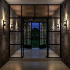 CLAIRE - Wandlamp Binnen/Buiten - 1xE27 - IP54 - Beweging & dag/nacht sensor - Antraciet