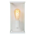 CLAIRE - Wandlamp Binnen/Buiten - 1xE27 - IP54 - Beweging & dag/nacht sensor - Wit