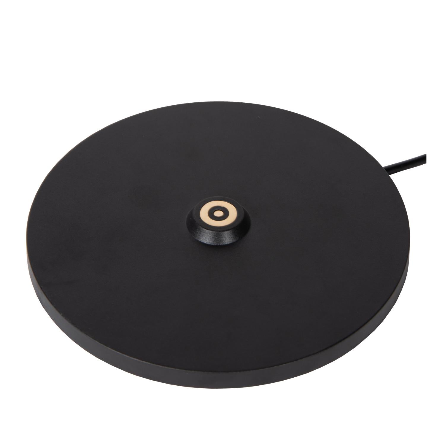 JUSTINE - Oplaadbare Tafellamp Binnen/Buiten - Accu/Batterij - LED Dimb. - 1x2W 2700K - IP54 - Met draadloos oplaadstation - Zwart