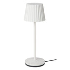 JUSTINE - Lampe de table rechargeable Intérieur/Extérieur - Batterie/Pile - LED Var. - 1x2W 2700K - IP54 - Avec station de charge sans fil - Blanc